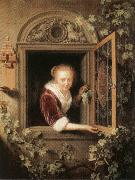 Gerrit Dou Girl at the Window oil on canvas